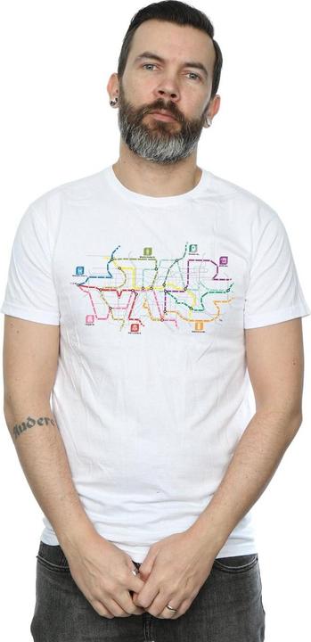 Produktbild Star Wars Subway Map Logo TShirt (M)