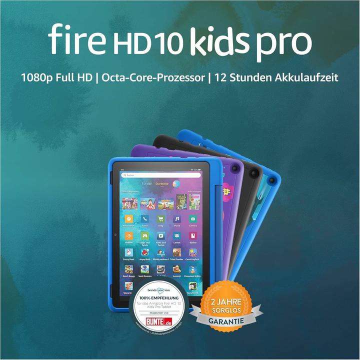Produktbild Amazon Fire HD 10 Kids Pro (2021) inkl. Hülle (10.10", 32 GB, Black)