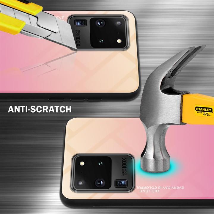 Productafbeelding Cadorabo TPU 2 kleuren glasdekking (Samsung Galaxy S20 Ultra)