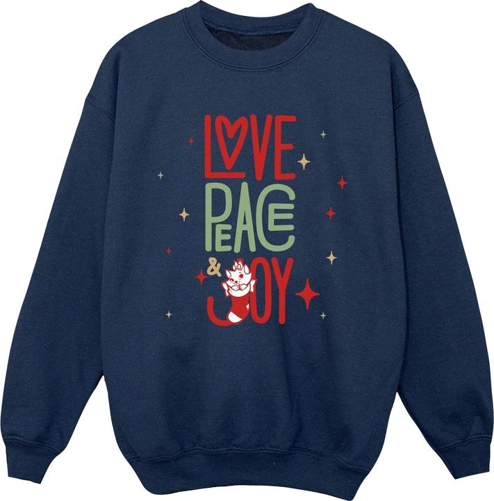 Disney The Aristocats Marie Love Peace Joy Sweatshirt Jungen