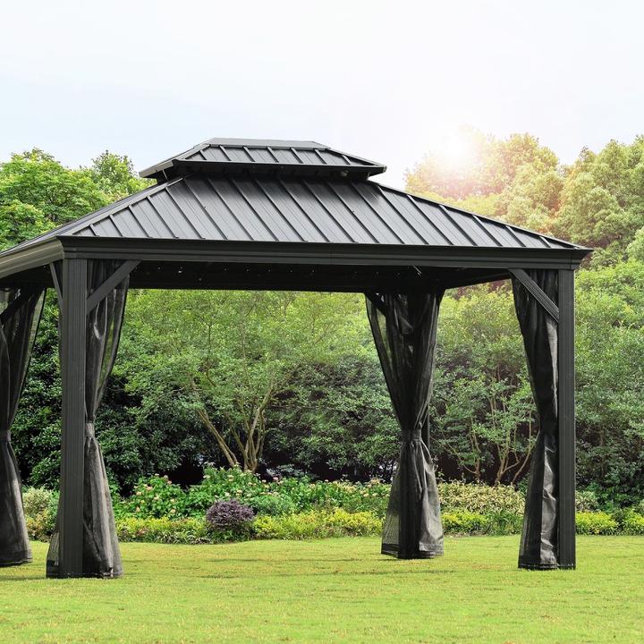 Produktbild Leco Hardtop-Pavillon Helena (365 cm, 300 cm)