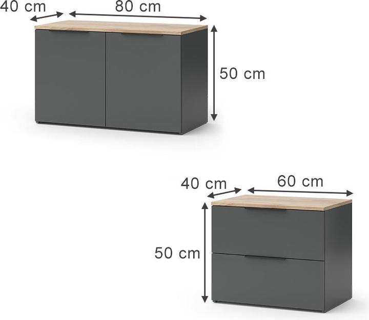 Produktbild Vicco Wido (80 x 50 x 40 cm, 60 x 50 x 40 cm)