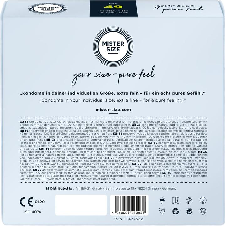 Actual product image Mister Size Fun Skin (36 pcs.)