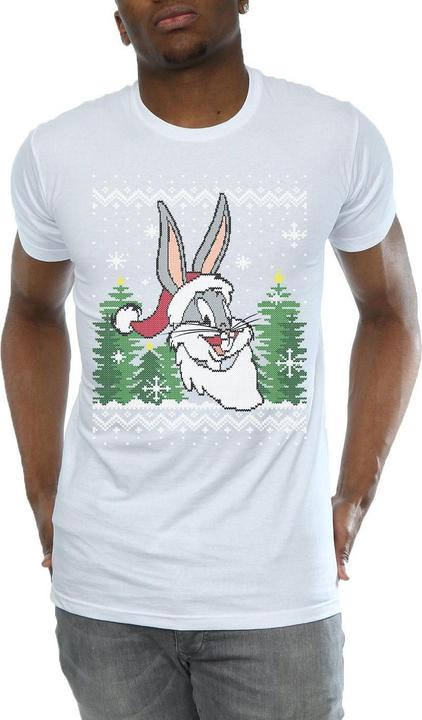 Produktbild Looney Tunes Bugs Bunny Christmas Fair Isle TShirt (XXL)