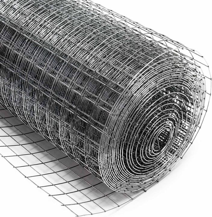 Produktbild Wiltec Maschendrahtzaun 50cmx5m 0,7mm 12x12mm Drahtgitter Stahl verzinkt Rolle