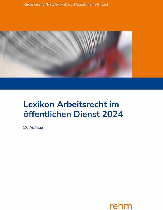 Actual product image Lexikon Arbeitsrecht im öffentlichen Dienst 2024 (German, Pawlak, Henning, Klaus/RabevonPappenheimua, 2024)