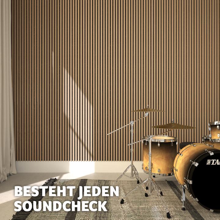 Actual product image tectake Set of 2 acoustic panels Sonic Wall wood look (2 pcs.)