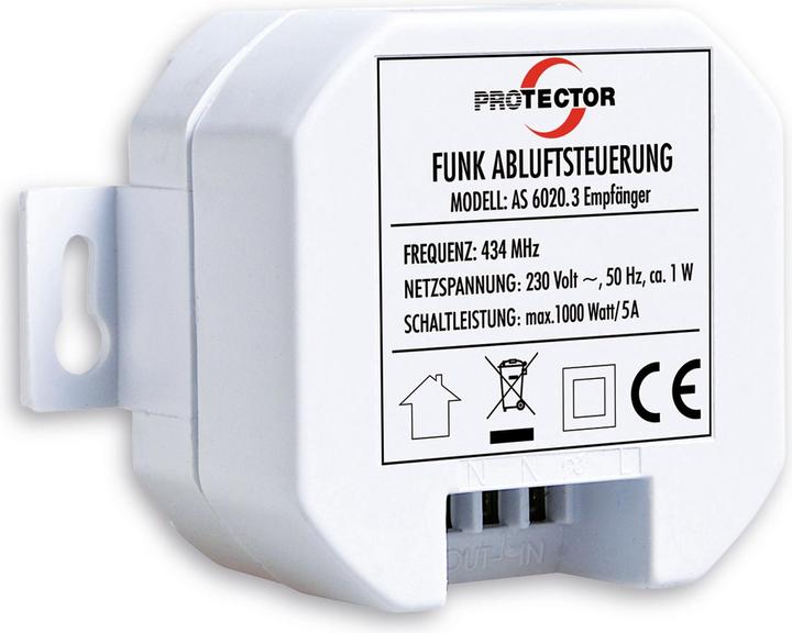 Immagine prodotto M-E Unità di controllo dell'aria estratta via radio AS 6020 15012 Versione da incasso con mini wireless