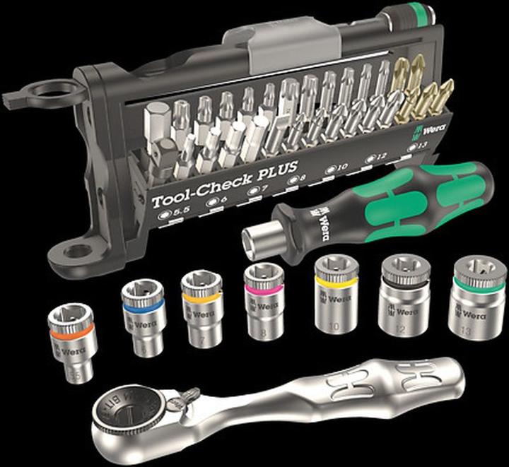 Produktbild Wera Tool-Check PLUS (Kreuz Phillips PH M2, Innensechsrund TX M20, Innensechsrund TX M25, Kreuz Phillips PH M1, Innensechsrund TX M15, Kreuz Pozidriv PZ M3, Innensechsrund TX M30, Kreuz Phillips PH M3, Kreuz Pozidriv PZ M2, Innensechsrund TX M10, Innensechsrund TX M40, Kreuz Pozidriv PZ M1)