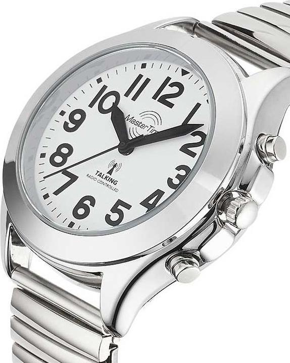 Produktbild Master Time MTLA-10706-60M sprechende Damen-Funkuhr Zugband 38mm (Analoguhr, 38 mm)