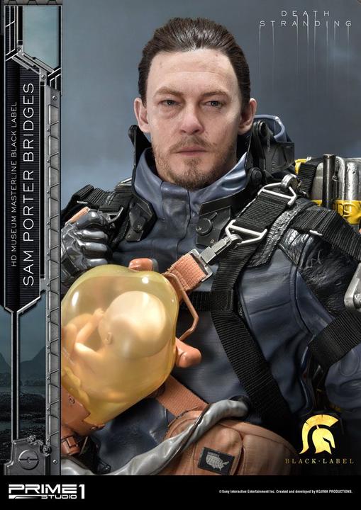 Actual product image Prime 1 Studio Death Stranding Sam Porter Bridges Black Label