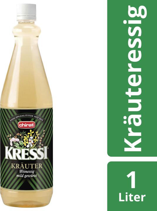 Immagine prodotto Chirat Aceto Kressi, ideale per condimenti e insalate, raffinato con erbe (1000 ml)