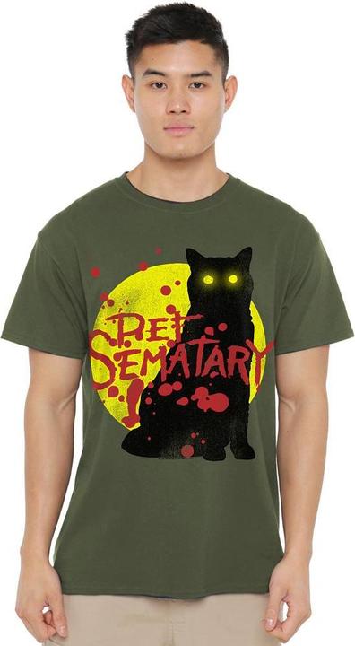 Immagine prodotto Pet Sematary Maglietta Gatto Grafico Uomo (M)