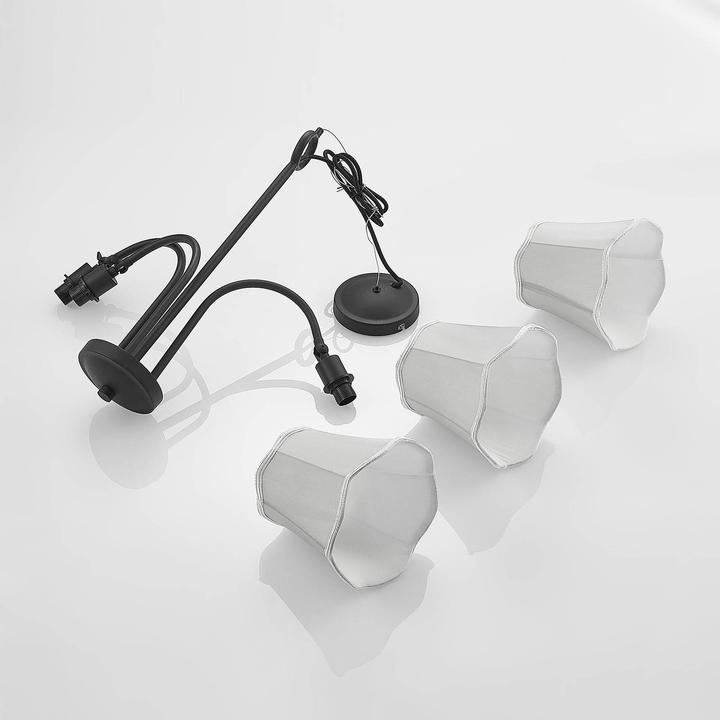 Produktbild Lucande Binta 3 Pendelleuchte Silver Grey (E14)