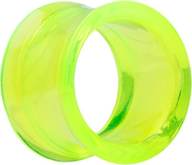 Actual product image Star Piercing Flared tunnel green (Surgical steel 316L, without brass)