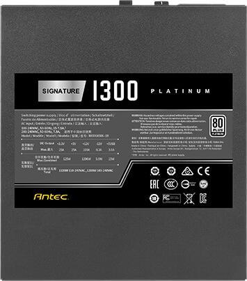 Produktbild Antec SIGNATURE X8000A506-18 - 1300 W - 100 - 240 V - 47 - 63 Hz - 15 - 7.5 A - 7,5 A (1300 W)