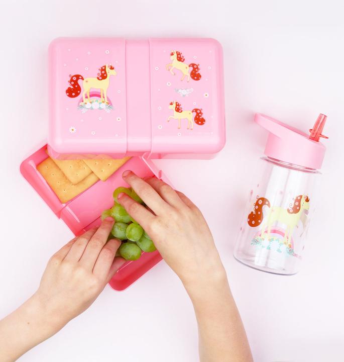 Produktbild A Little Lovely Company Lunchbox Horse SBLHPI11 rosa 18x6x12cm