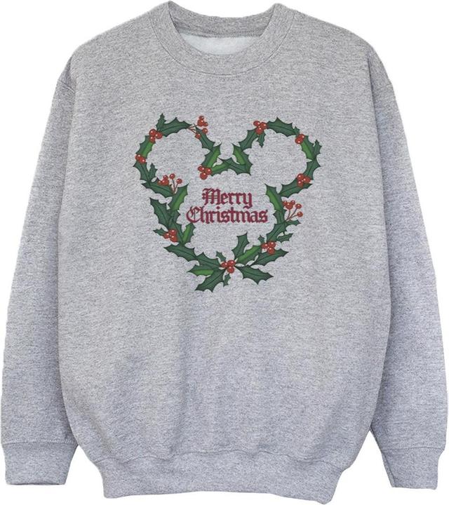 Disney Mickey Mouse Merry Christmas Holly Sweatshirt Mädchen