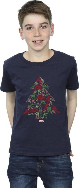 Actual product image Boys Avengers Christmas Tree T-Shirt (104)