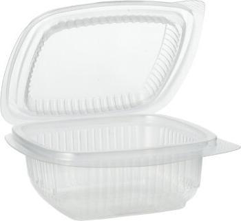 Actual product image Starpak Rectangular Packaging Cups with Hinged Lids (100 x)