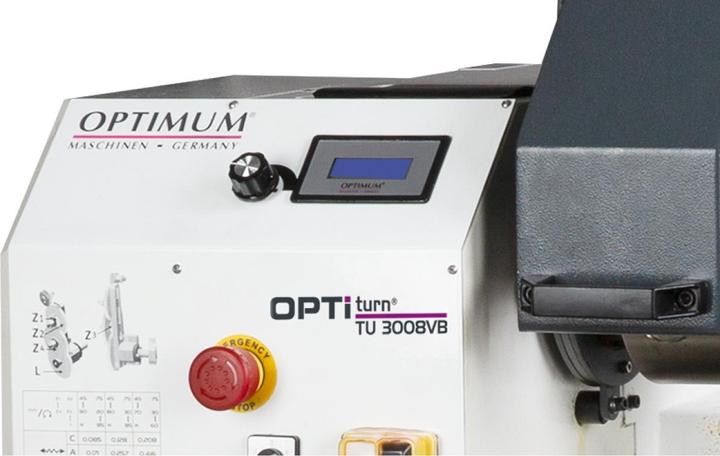 Actual product image Optimum TU 3008VB centre lathe and feed spindle lathe