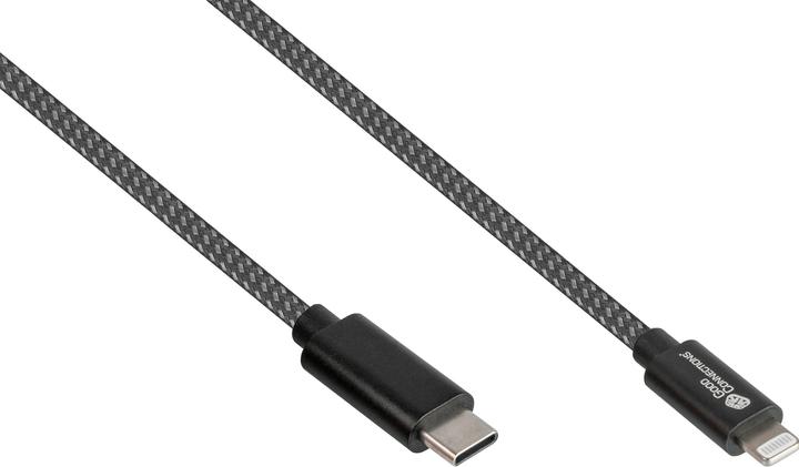 Good Connections USB 2.0 charging and data cable for iPhone/iPad/iPod USB-C plug to Lightning (0.50 m, USB 2.0)