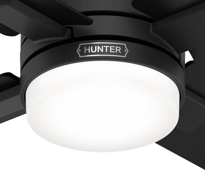 Actual product image Hunter Fans DC Deckenventilator Mila Schwarz mit LED & Fernbedienung (44 dB)