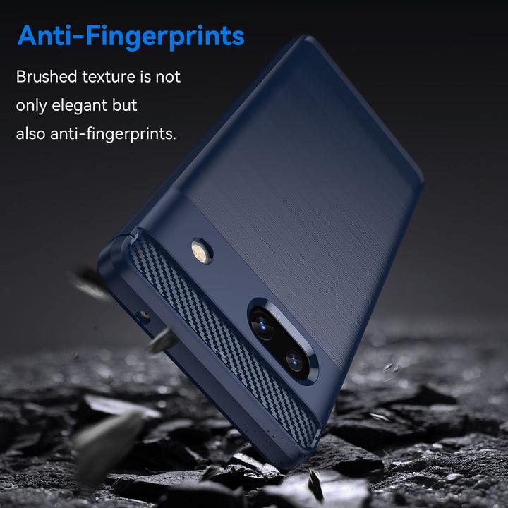 Produktbild König Design Hülle Handy Schutz für Google Motorola Samsung Xiaomi Case Cover Carbon Optik (Google Pixel 7a)