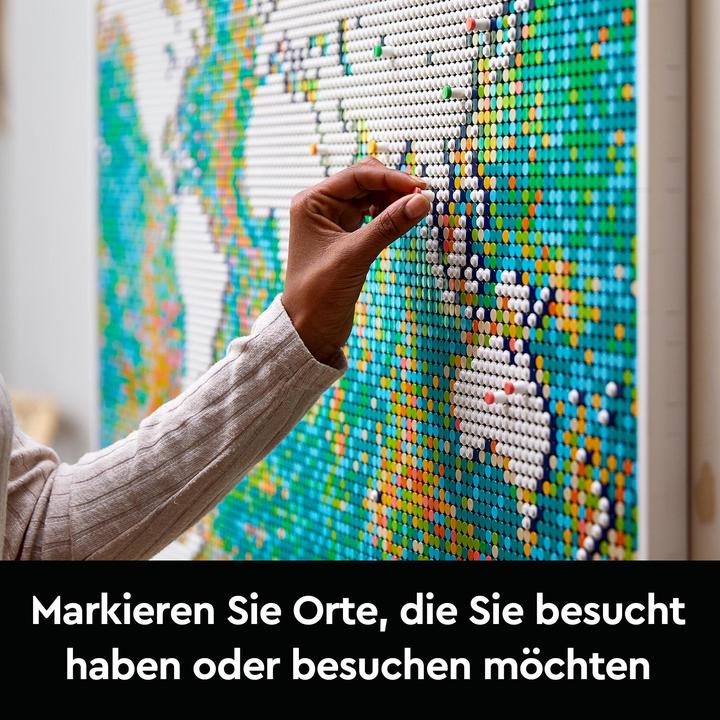 Produktbild LEGO Weltkarte (31203, LEGO Art, LEGO Seltene Sets)
