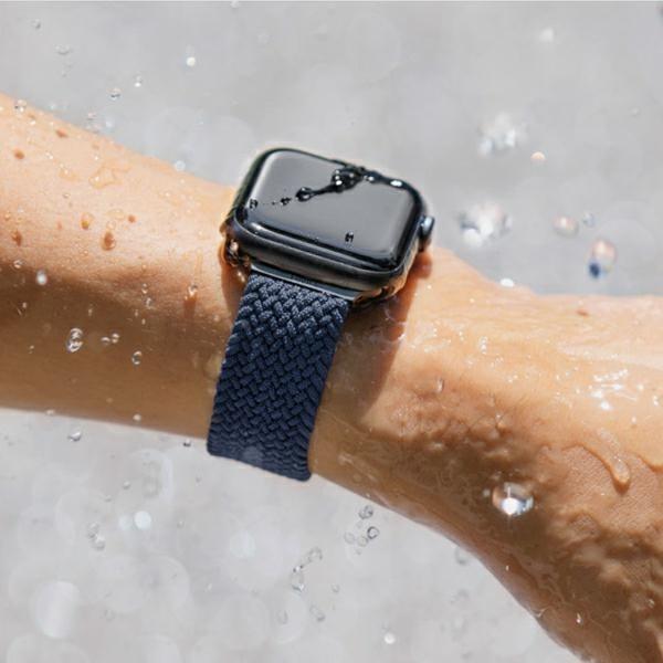 Actual product image Uniq Aspen Bracelet Tresse Apple Watch 44 42mm Gris Granite (Plastic)