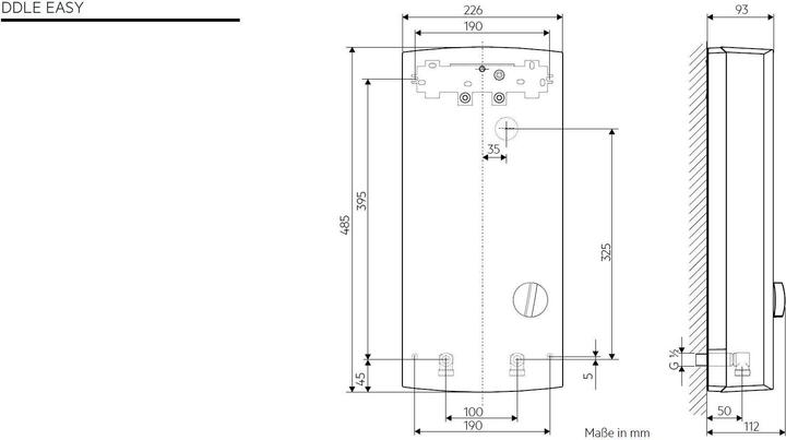 Nutritional values and ingredients AEG Haustechnik DDLE EASY 21 kW Electronic instantaneous water heater, 2 fixed temperatures shower 42 °C/kitchen