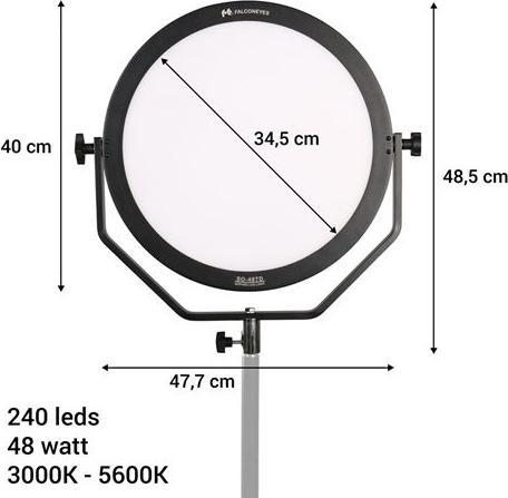 Immagine prodotto Falcon Eyes Lampada LED bicolore Sophiez SO-48TD a 230V