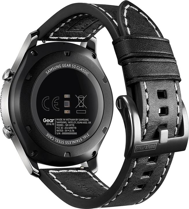 Produktbild Strap Studio Urban Traveller Black (22 mm, Leder)