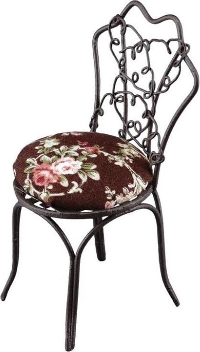 Actual product image Reutter 001.807/4 - Metal garden chair with cushion, miniature