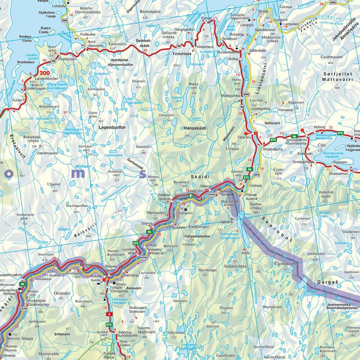 Image du produit Norvège Cap Nord, carte routière 1:400.000, freytag & berndt