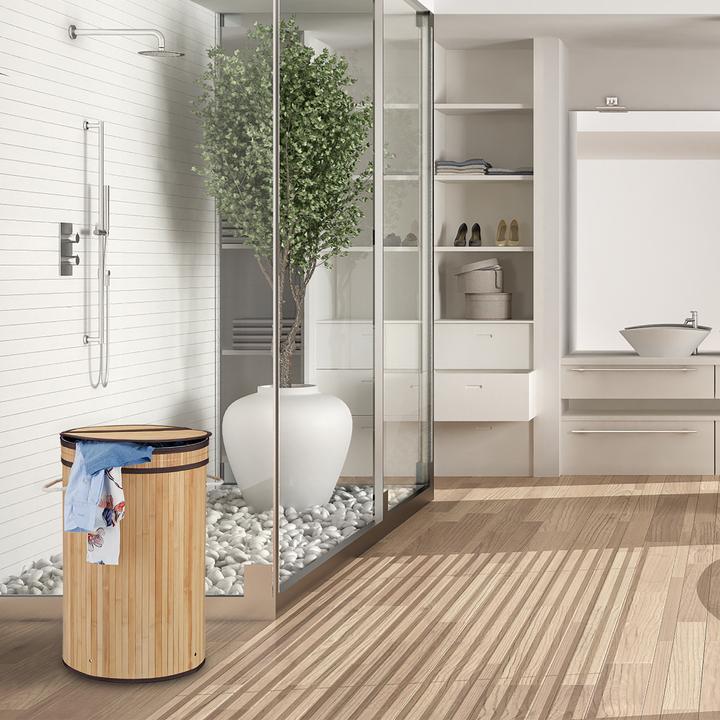 Actual product image Relaxdays Lidded Laundry Hamper (65 l)