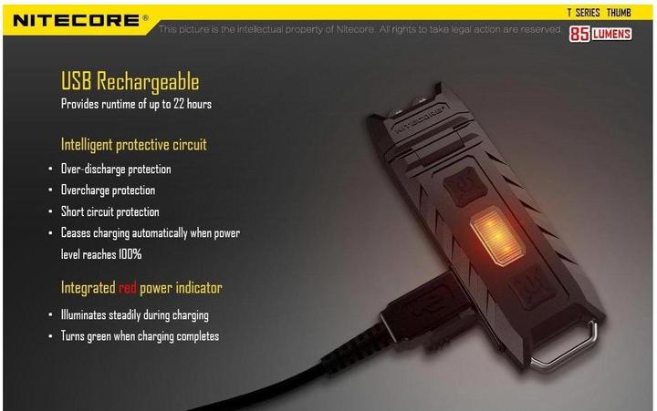 Immagine prodotto Nitecore Pollice (7.40 cm, 85 lm)