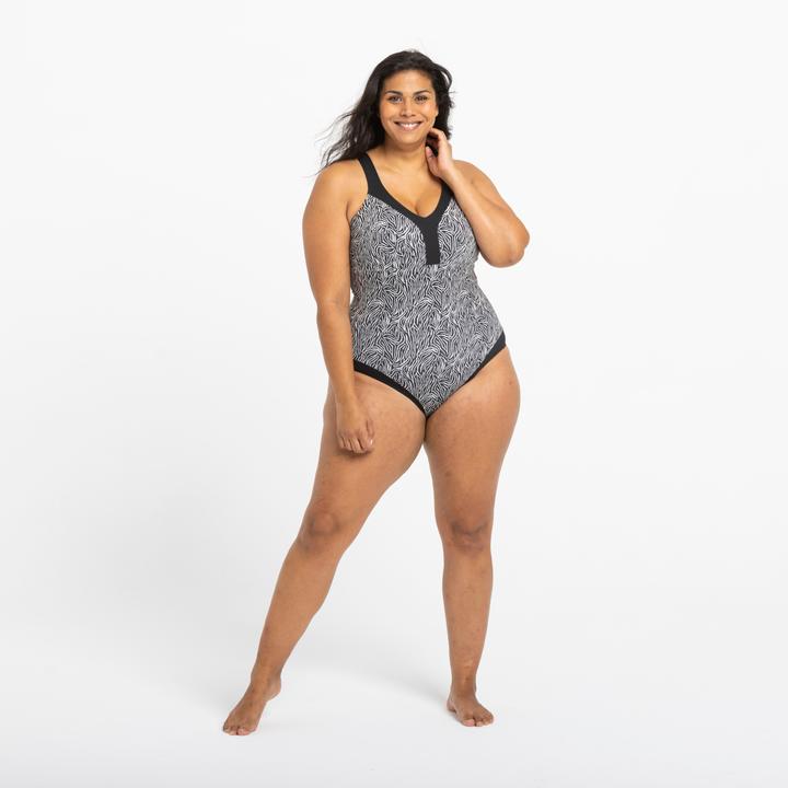 Produktbild Nabaiji Badeanzug Damen Clara Zeb schwarz (44)