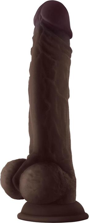 Actual product image Shaft Model A Straight Flexiskin Double Layered Realistic Extremely Soft Dildo with Balls Sex Toys L