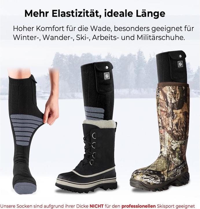 Produktbild Kiwikā Heizsocken warme Füsse (S, M, L)