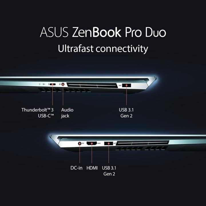 Actual product image ASUS ZenBook Pro Duo UX581GV-H2002R (15.60", Intel Core i7-9750H, 16 GB, 1000 GB)