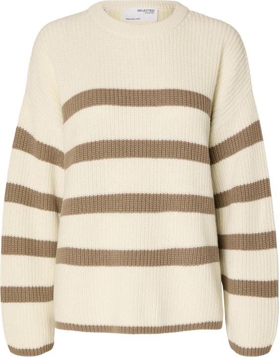 Produktbild Selected Femme Gestreifter Strickpullover (XL)