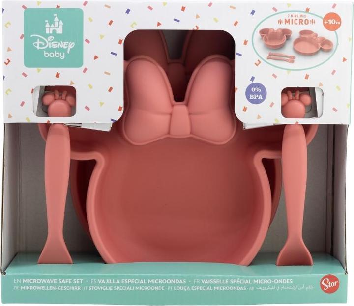 Image du produit Stor Disney Baby - Minnie Mouse - Set de vaisselle 4 pièces pour jeunes enfants en boîte cadeau