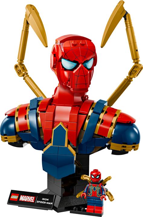 Actual product image LEGO Iron Spider-Man bust (76326, LEGO Marvel)