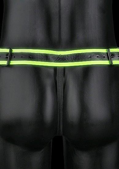 Actual product image Ouch! Buckle Jock Strap - Glow in the Dark (L)