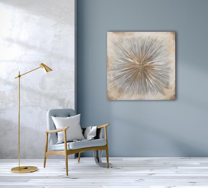 Immagine prodotto Schubiger Immagine Sole in e argento (100 x 100 cm)