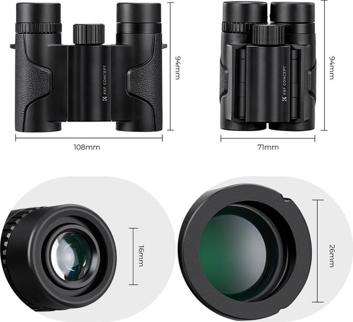 Immagine prodotto K&F Concept Binocolo KF33.069 8x21 (8 x, 21 mm)