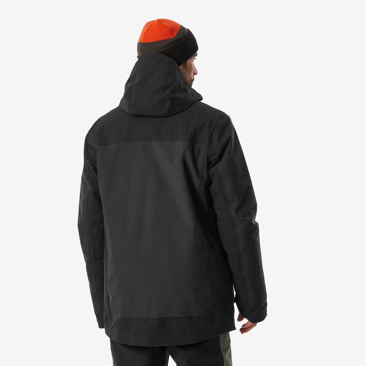 Actual product image Dreamscape Snowboard jacket men's ski jacket - SNB 500 Ziprotect khaki/black (XL)