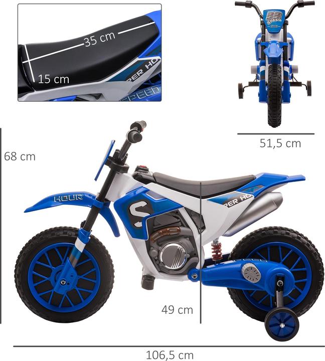 Image du produit Homcom Moto électrique (12 V)