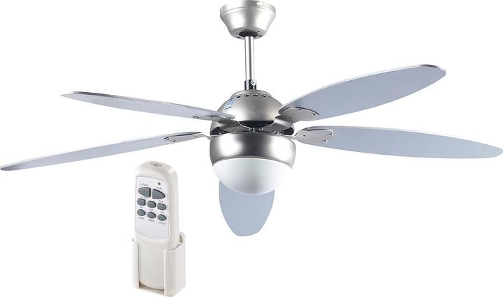 Image du produit Sichler Grand ventilateur de plafond avec pales en bois et lumière (45 dB)